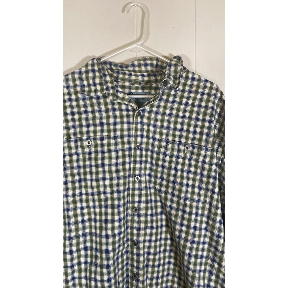 L.L bean plaid casual button mens size XL tall - Picture 2 of 8